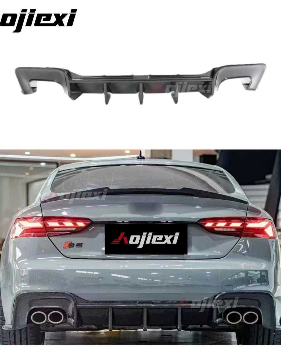 Audi A5 / S5 / RS5 B9.5 Sportback Carbon Rear Diffuser 2020-2024 — view 2