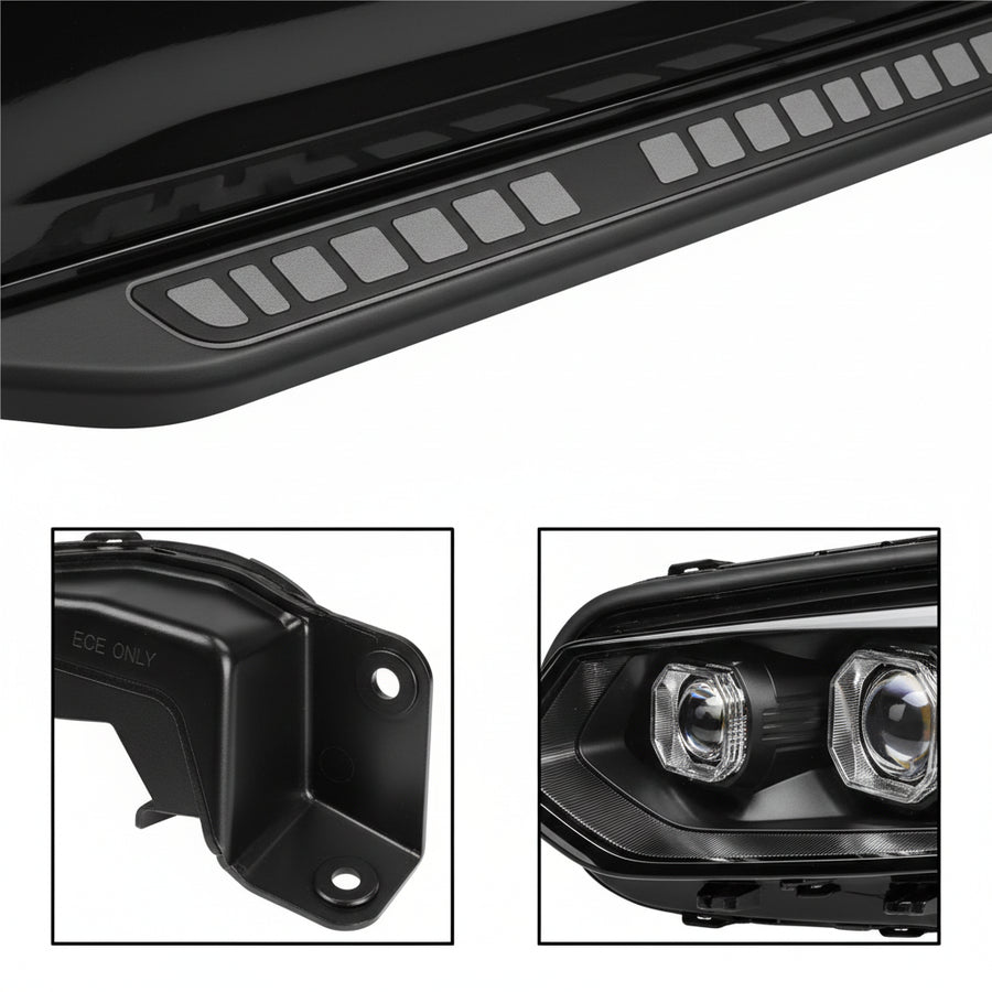 Vorsprung Parts Audi A3 RS3 LED Headlight Projector Lens with DRL — view 6