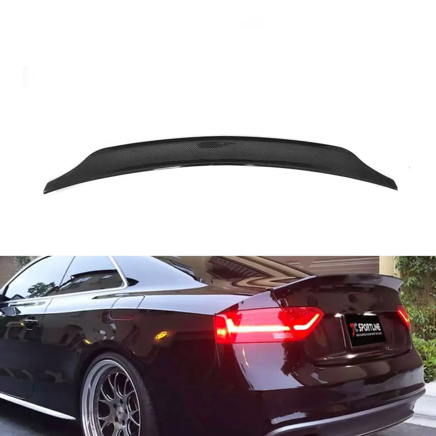 Audi A5 / S5 B8.5 Coupe Carbon Fibre Ducktail Spoiler 2008-2016 — view 2