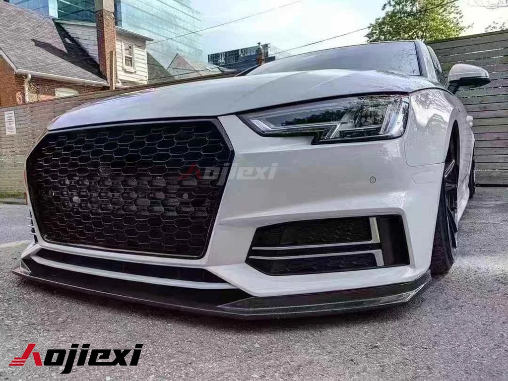 Audi A4 / S4 B9 S-Line Carbon Fibre Front Splitter 2017-2019 — view 3