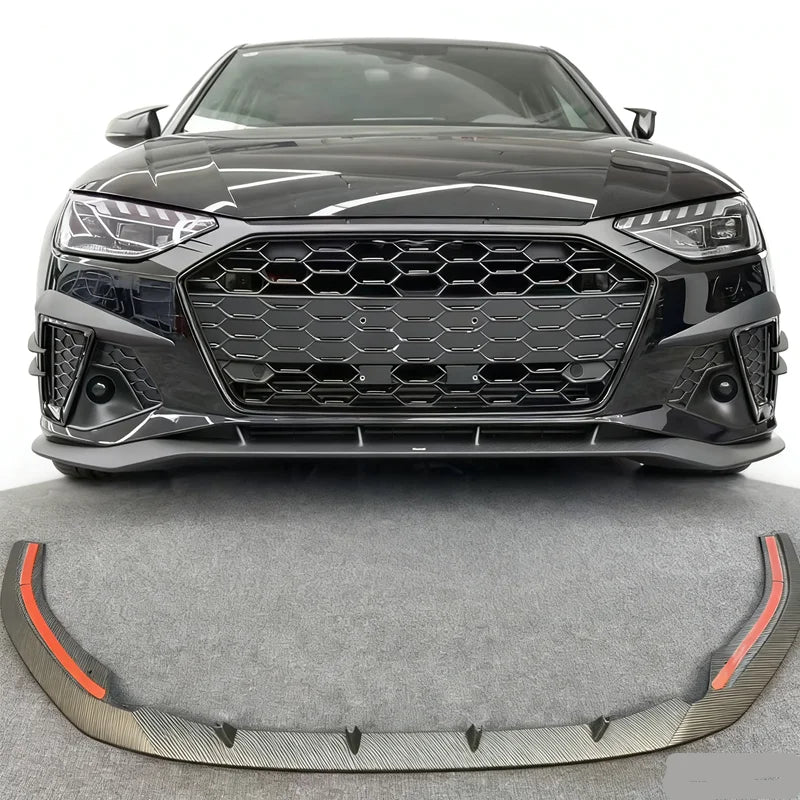 Audi A4 / S4 B9.5 S-Line Front Splitter & Chin Lip 2020-2024 — view 2