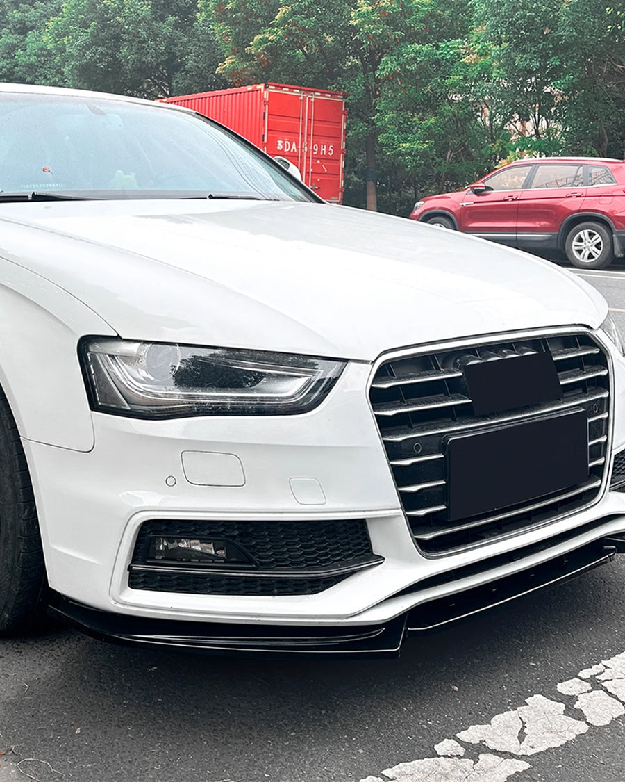 Audi A4 / S4 B8.5 S-Line Front Splitter, Gloss Black 2013-2016 — view 5