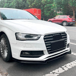 Audi A4 / S4 B8.5 S-Line Front Splitter, Gloss Black 2013-2016 — view 5