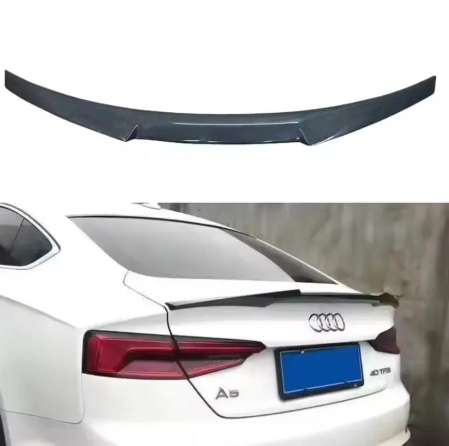 Audi Carbon Fibre Rear Trunk Spoiler — A5 Style — view 6