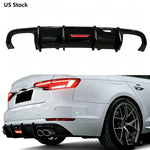 Audi A4 / S4 B9 S-Line Rear Bumper Diffuser 2017-2020 — view 2