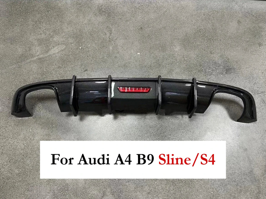 Audi A4 / S4 B9 S-Line Rear Bumper Diffuser 2017-2020 — view 3