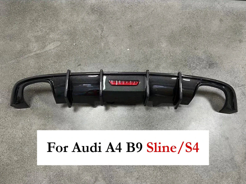 Audi A4 / S4 B9 S-Line Rear Bumper Diffuser 2017-2020 — view 3