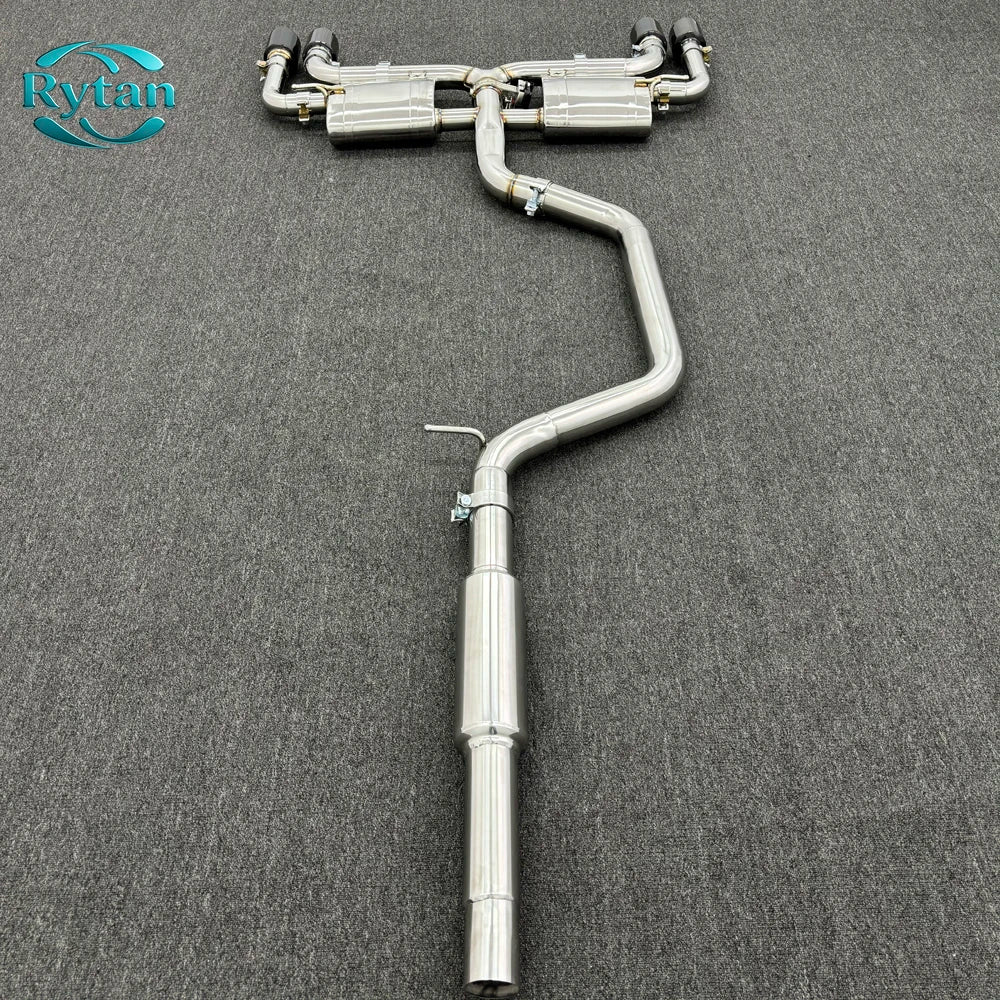 Audi A3 2.0T Valved Cat-Back Exhaust, S3-Style Quad Tip 2017-2020 — view 4