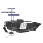 Vorsprung Parts' Audi A3 LED Projector Headlights (2017-2020)