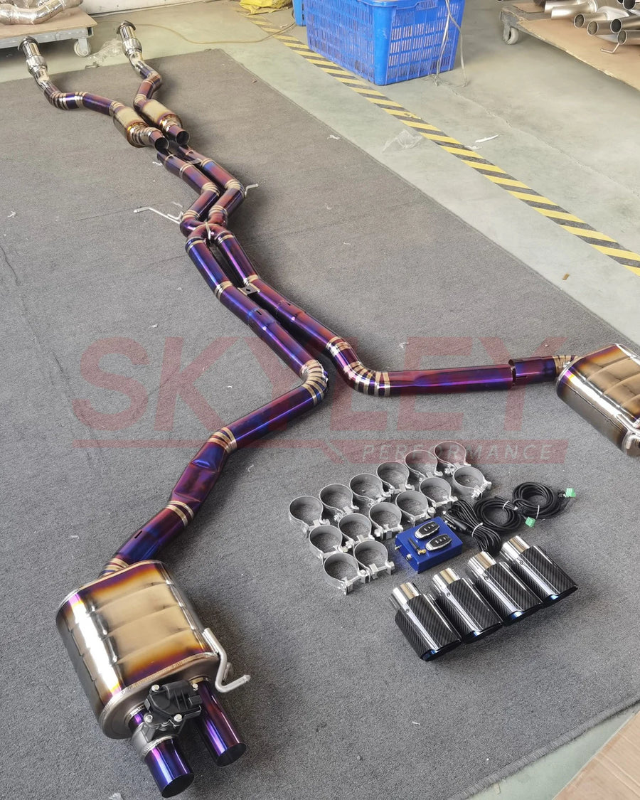 Audi S6 / S7 / RS6 / RS7 C7 4.0T Titanium Valved Exhaust 2013-2015 — view 2