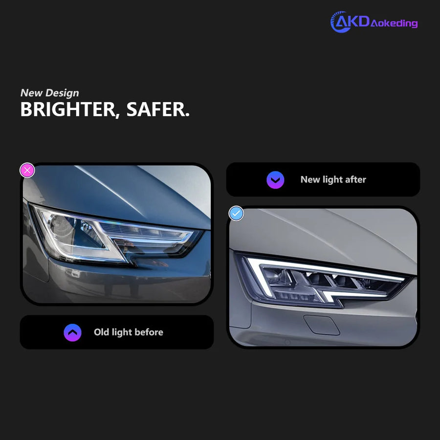 Vorsprung Parts Audi A4 S4 LED Headlight Projector Lens Pair — view 2