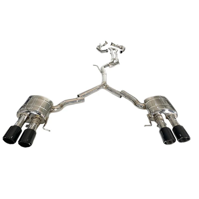Audi S4 / S5 B9 3.0T Valved Cat-Back Exhaust with Front Pipe 2017-2023 — view 2