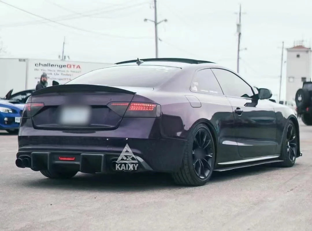 Audi A5 / S5 B8.5 Carbon Fibre Rear Diffuser with LED 2012-2016 — view 4