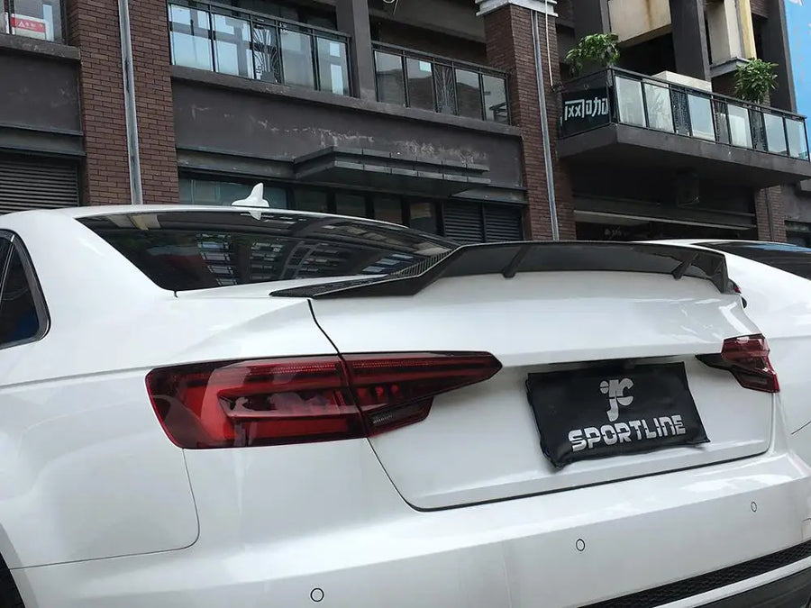 Audi A4 / S4 B9 Carbon Fibre Ducktail Spoiler 2017-2019 — view 2