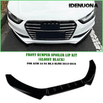 Audi A4 / S4 B8.5 S-Line Front Splitter, Gloss Black 2013-2016 — view 6