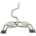 Audi A3 2.0T Valved Cat-Back Exhaust, S3-Style Quad Tip 2017-2020