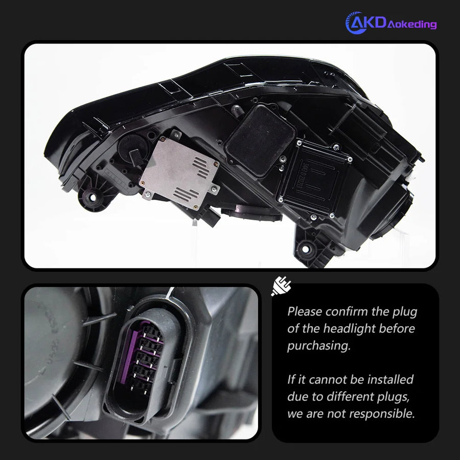 Vorsprung Parts Audi A3 LED Headlight Projector Lens with DRL — view 4