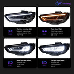 Vorsprung Parts Audi A3 LED Headlight Projector Lens with DRL — view 3