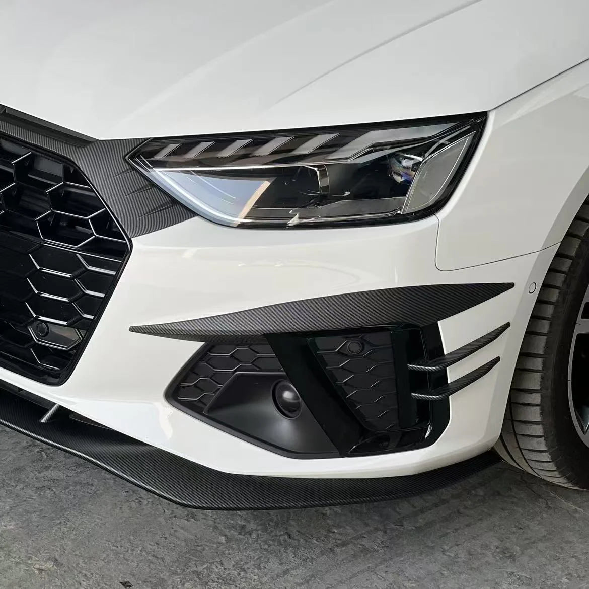 Audi A4 / S4 B9.5 S-Line Front Splitter & Chin Lip 2020-2024 — view 6