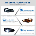 Vorsprung Parts Audi A5 S5 LED Matrix DRL Headlamp with Angel Eye — view 4