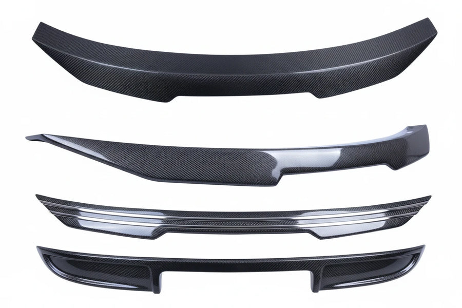 Audi A4 B8.5 Sedan PSM-Style Carbon Fibre Trunk Spoiler 2012-2016 — view 2