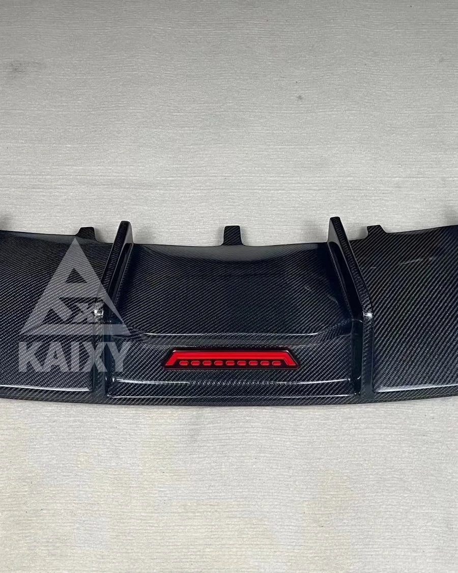 Audi A5 / S5 B8.5 Carbon Fibre Rear Diffuser with LED 2012-2016 — view 2