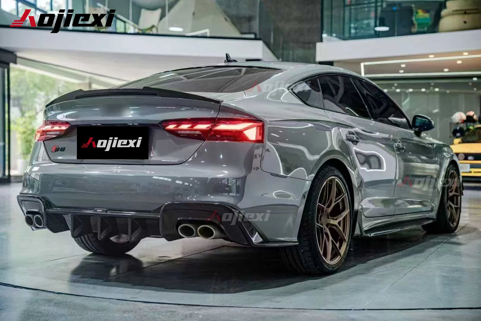 Audi A5 / S5 / RS5 B9.5 Sportback Carbon Rear Diffuser 2020-2024 — view 3