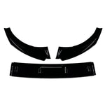 Audi A3 / S3 8V S-Line Front Splitter, Gloss Black 2013-2016 — view 2