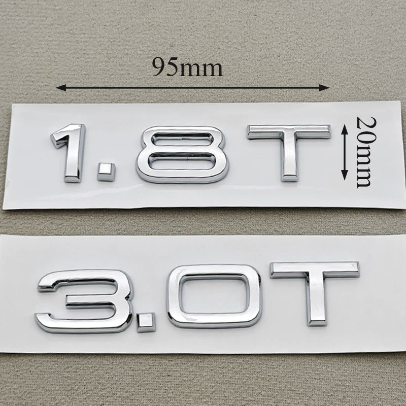 Vorsprung Parts Audi 1.8T 2.0T 3.0T Rear Trunk Badge — view 4