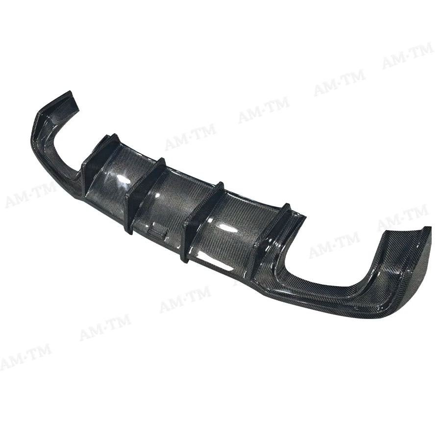 Audi A3 S-Line / S3 8V rear bumper diffuser fitted to sedan rear bumper