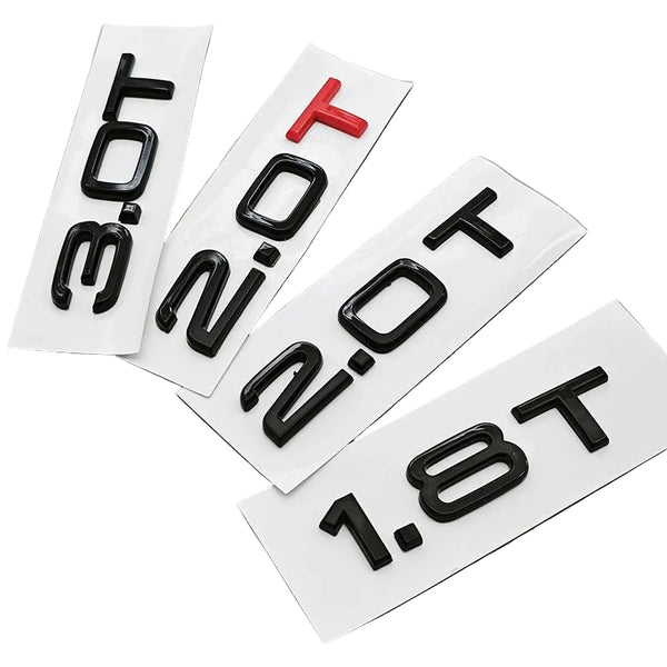 Vorsprung Parts Audi 1.8T 2.0T 3.0T Rear Trunk Badge