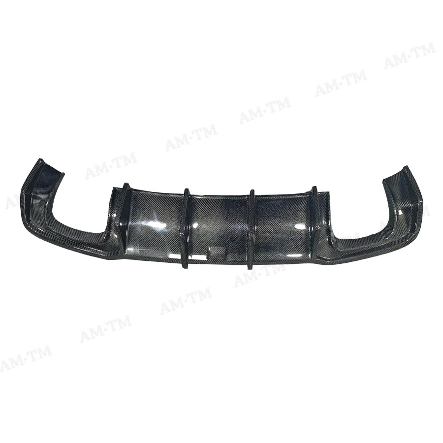 Audi A3 S-Line / S3 8V rear bumper diffuser — gloss black and carbon fibre options