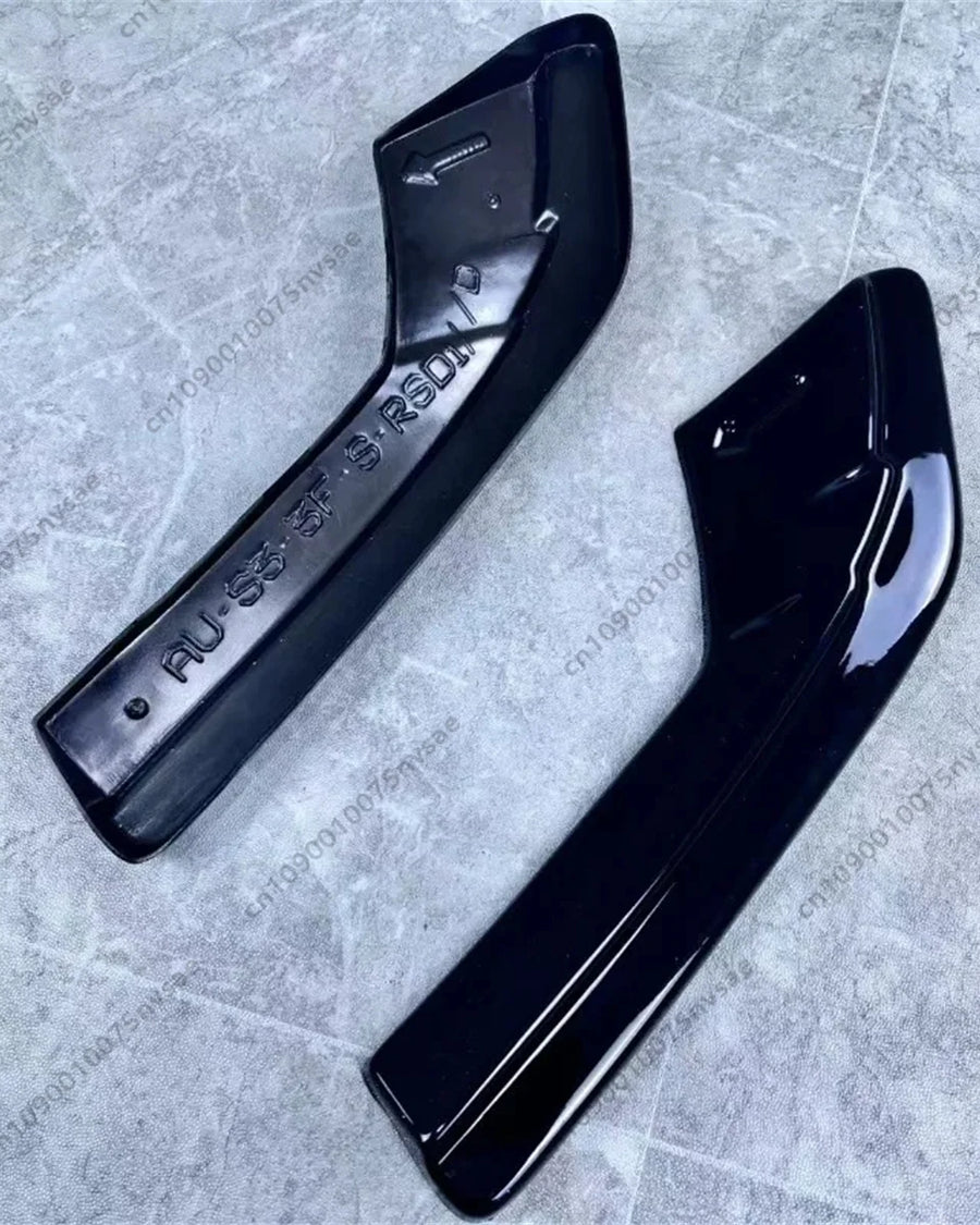 Audi A3 S-Line / S3 8V Rear Side Splitters, Gloss Black 2017-2020 — view 2