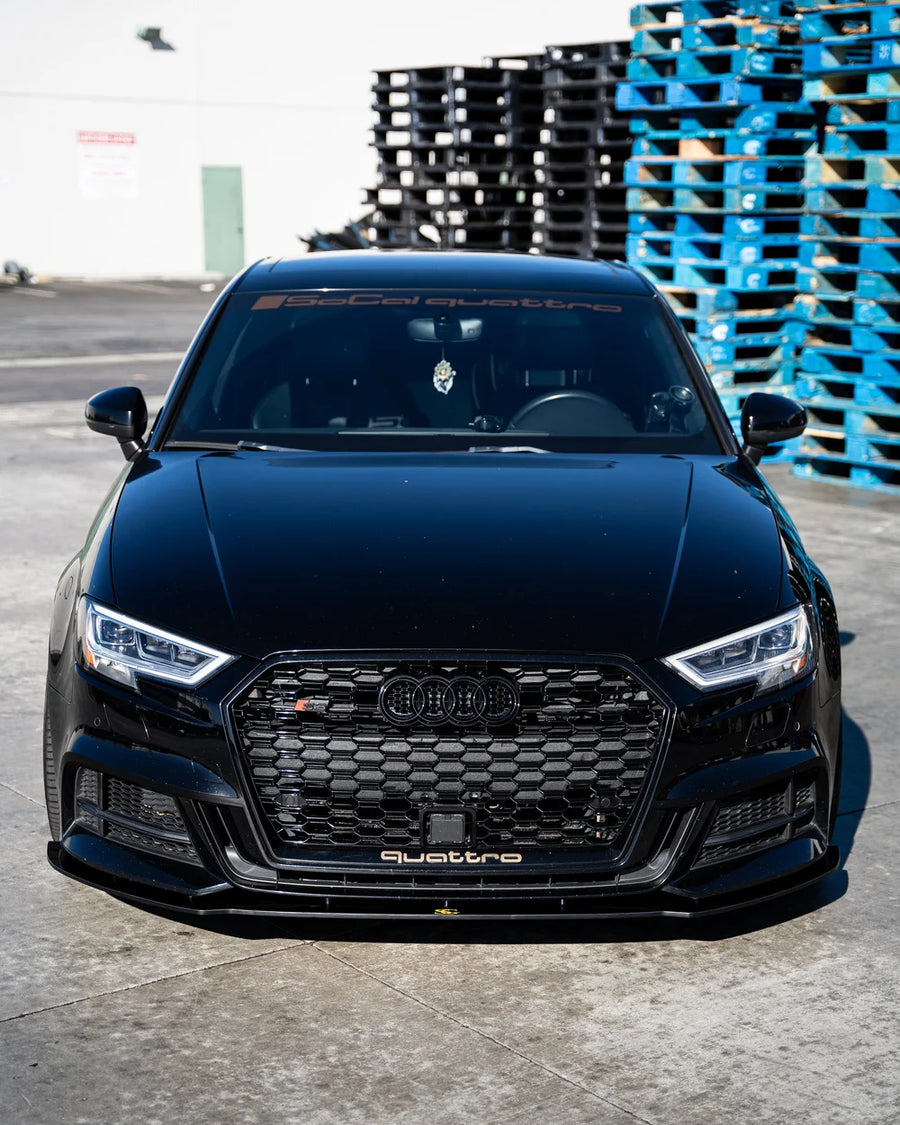 Audi A3 / S3 8V S-Line 3-Piece Front Splitter 2017-2020 — view 4